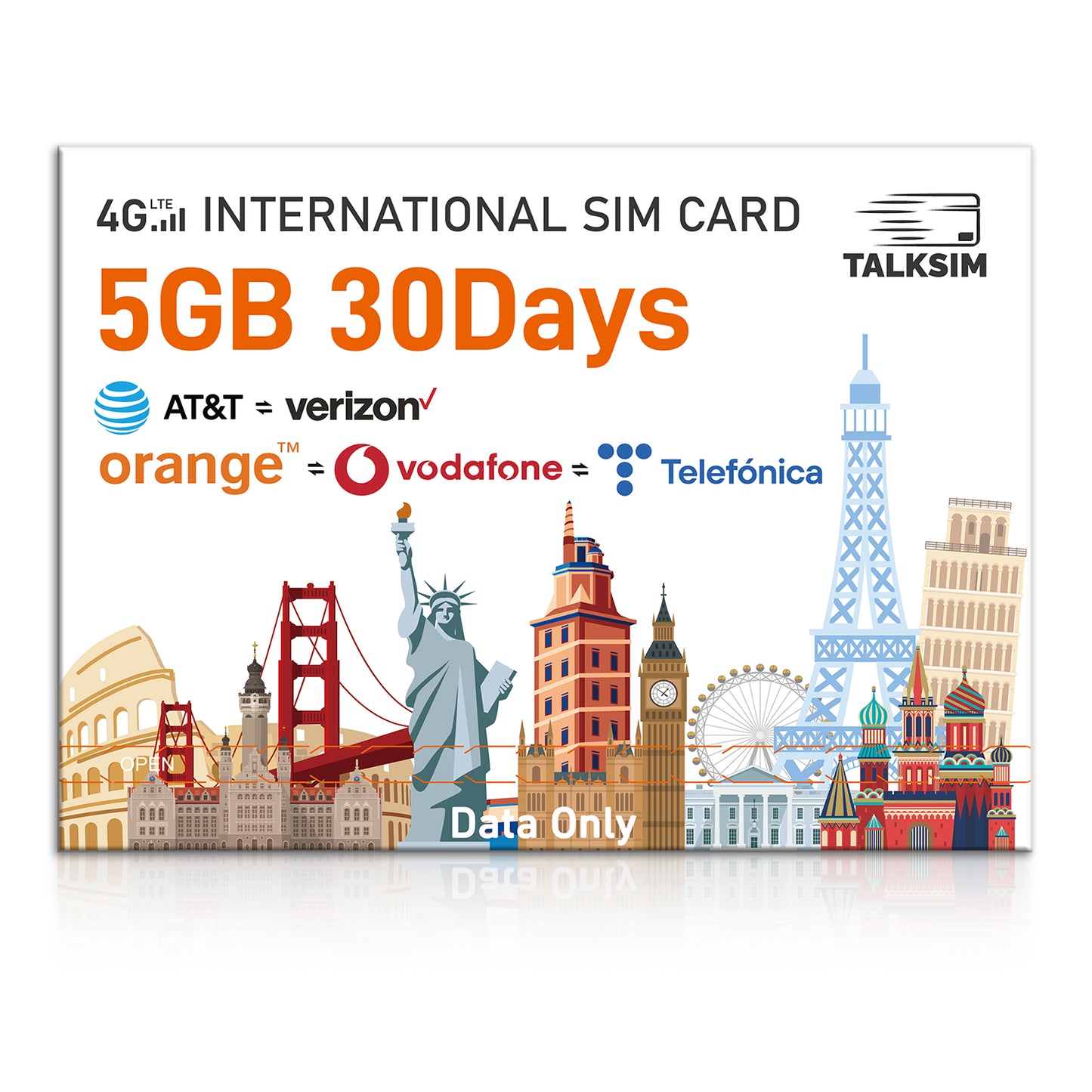 IoT Travel SIM Cards for Tourists - No Monthly Fee | Tri-Network Coverage (ATT/TMO/VZ) | Instant Activation