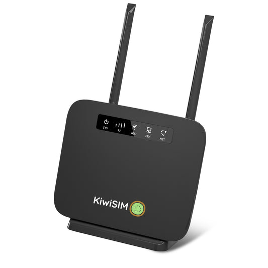 KiwiSIM 4G LTE WiFi Router with Sim Card, Portable Modem WiFi Router, 300Mbps WiFi, CAT4, Support AT&T and T-Mobile, 3000mAh Battery, Data SIM Card Included