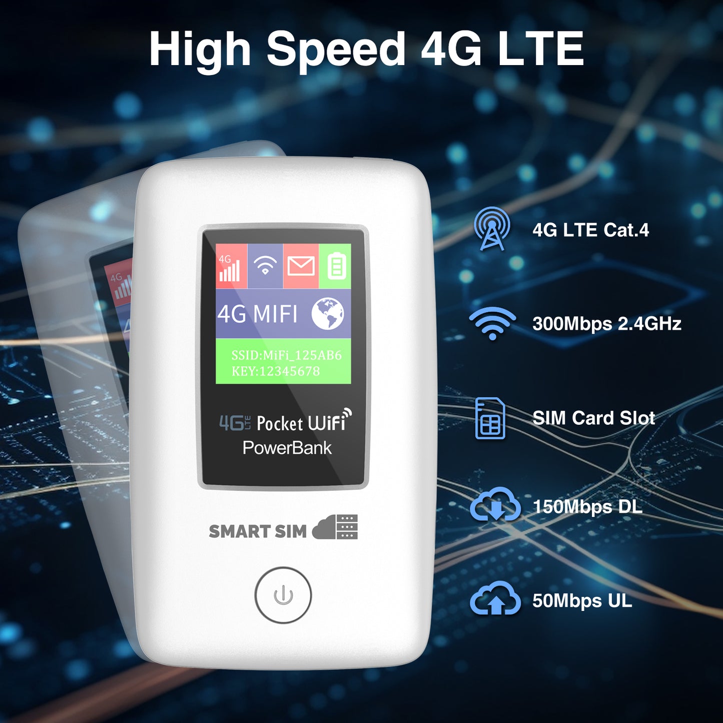 4G LTE Data SIM Card&Porket WiFi Router