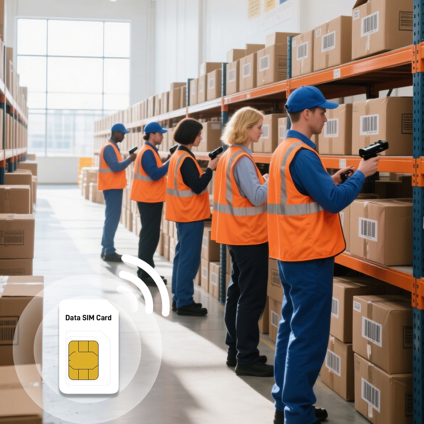 IoT Data SIM Cards for Smart Warehousing | ATT/T-Mobile/Verizon Tri-Network | No Monthly Fee | IoT/Logistics Ready