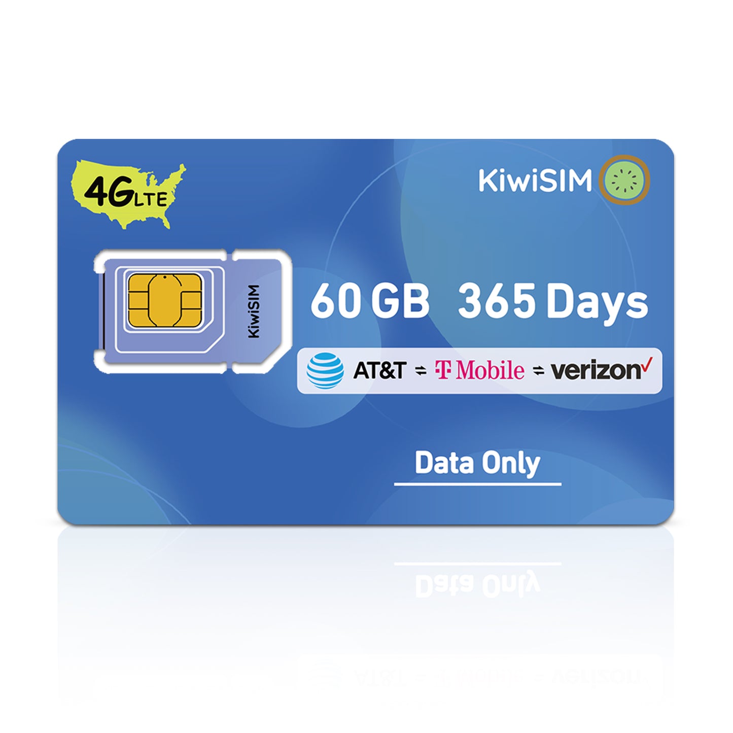 International Student SIM USA - No Monthly Fee, Tri-Network (ATT/TMO/VZ), Instant Connectivity for Family Calls