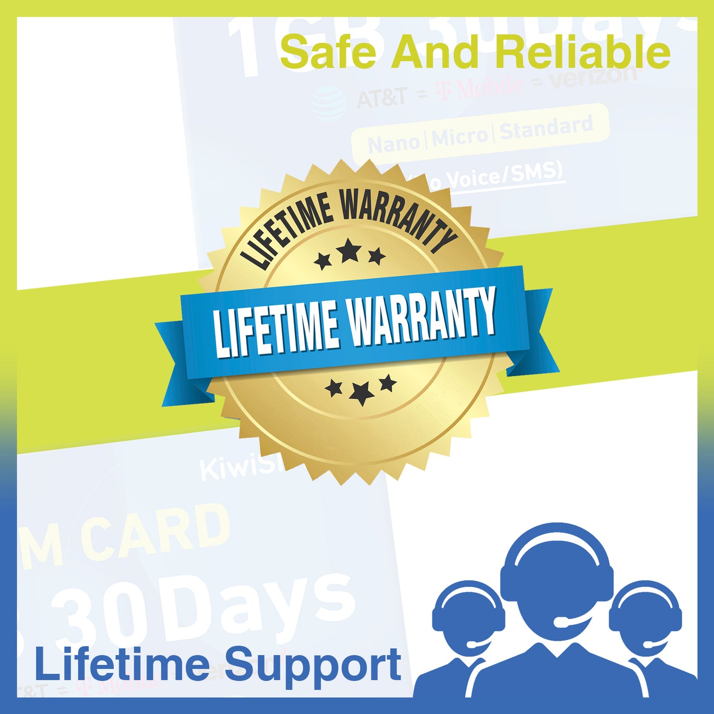 12GB 180 Days | Data Only SIM Card, Compatible with 4G Unlocked Devices