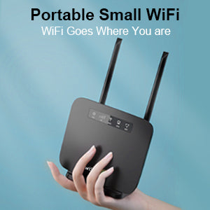 KiwiSIM 4G LTE WiFi Router with Sim Card, Portable Modem WiFi Router, 300Mbps WiFi, CAT4, Support AT&T and T-Mobile, 3000mAh Battery, Data SIM Card Included