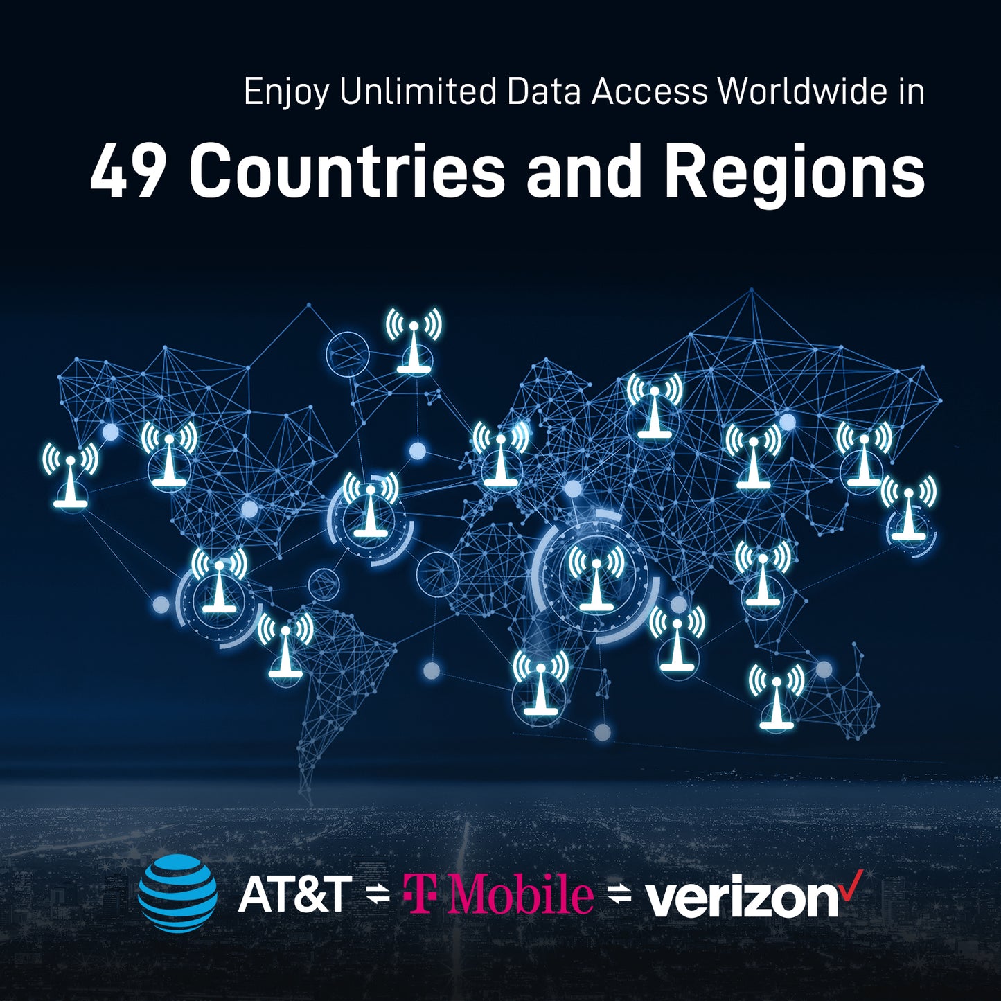 KiwiSIM USA 4G LTE Unlimited SIM Card-2GB 15Days-Support for AT&T, T-Mobile and Verizon Network