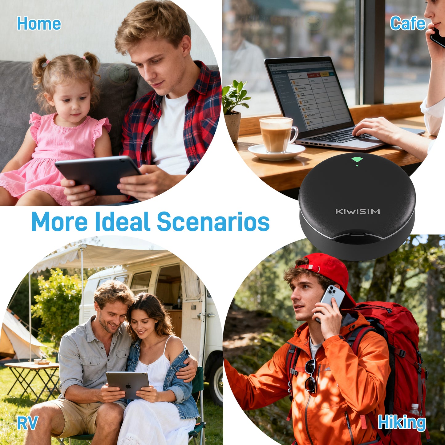 UFO WiFi Mobile Hotspot | USA WiFi Portable Router | Built-in SIM | Black