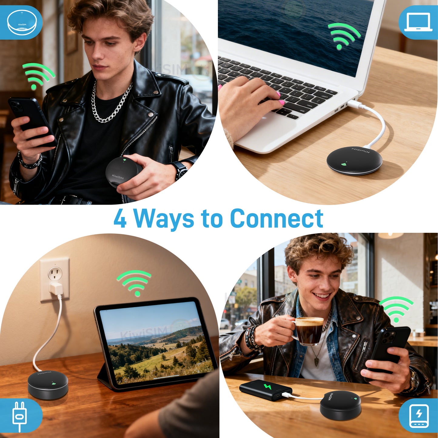 UFO WiFi Mobile Hotspot | USA WiFi Portable Router | Built-in SIM | Black