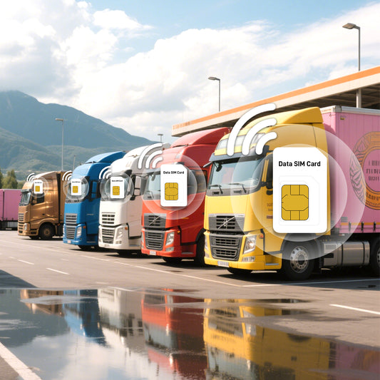 IoT Data SIM for Fleet Management - No Monthly Fee, Tri-Network Coverage (ATT/T-Mobile/Verizon), Real-Time GPS & Cold Chain Monitoring