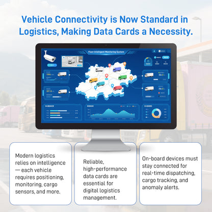 IoT Data SIM for Fleet Management - No Monthly Fee, Tri-Network Coverage (ATT/T-Mobile/Verizon), Real-Time GPS & Cold Chain Monitoring