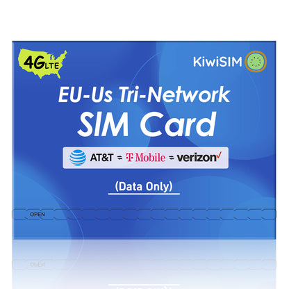 IoT Data SIM for Livestock Monitoring - No Monthly Fee, Tri-Network Coverage (ATT/T-Mobile/Verizon), Real-Time Fence & Sensor Alerts